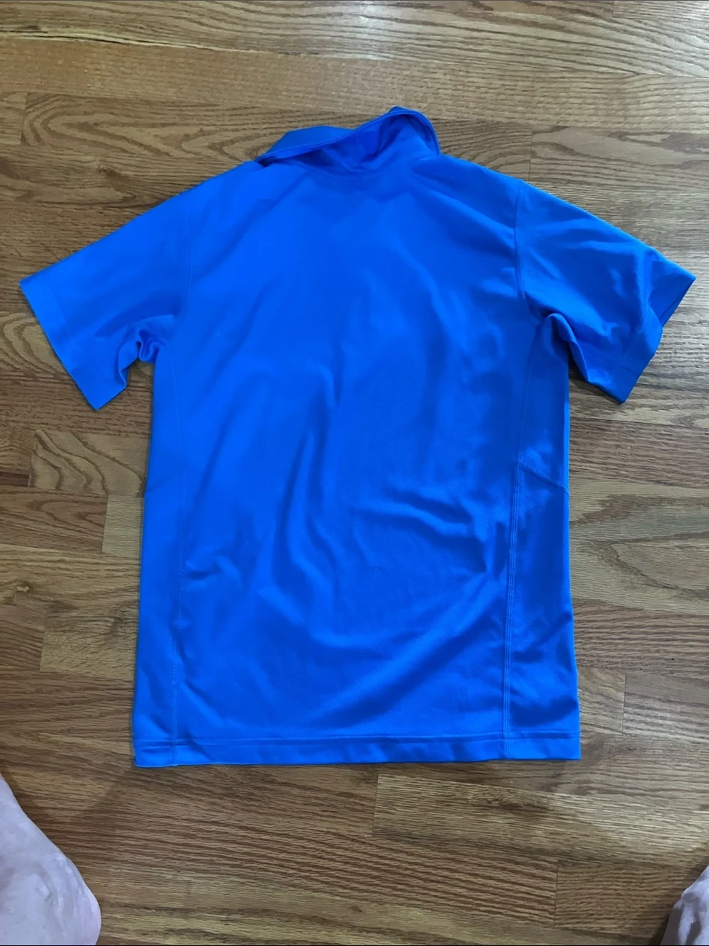 Nike Boy’s Blue Performance Polo with Orange Swoosh Sz M(8/10) GUC